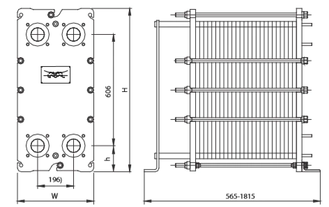 Теплообменник T8-BFM, T8-MFM, T8-BFG, T8-MFG