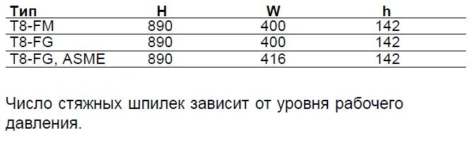 Теплообменник T8-BFM, T8-MFM, T8-BFG, T8-MFG